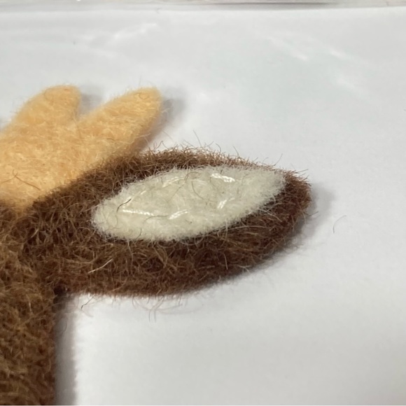 Reindeer Felt Embellishment (5) 2 Packs Dimensions 100% Wool Needle Felting - Picture 5 of 16